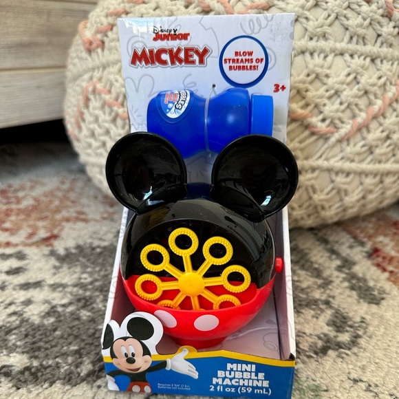 New Disney Junior Mickey Mouse Mini Bubble Machine & Bubbles kids - Picture 4 of 10